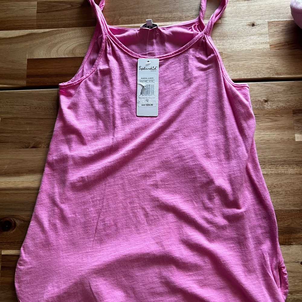 NWT Splendid girls’‎ size 12 pink tank top